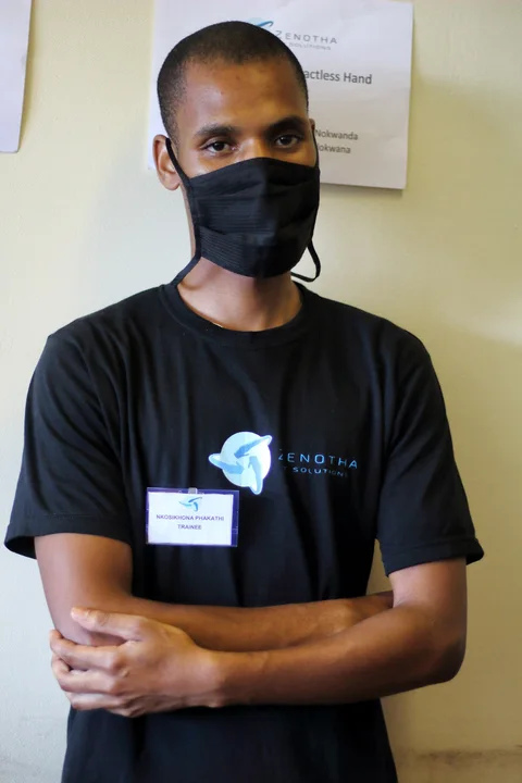 A participant at a technical training session